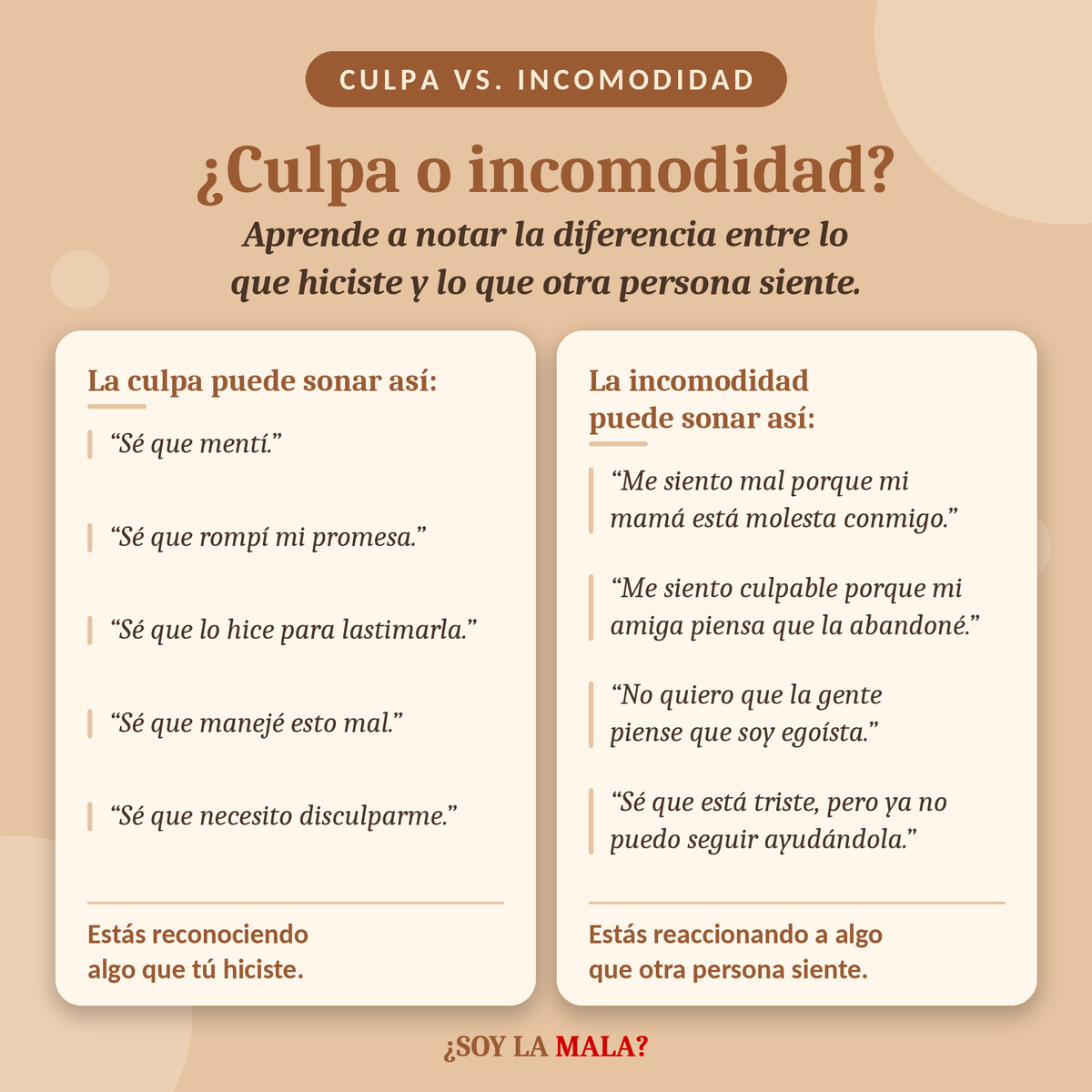 ¿SOY LA MALA? – La guía para elegirte a ti misma sin sentir culpa
